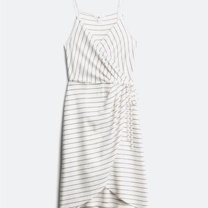 41 Hawthorn White and Black Asymmetrical Dress